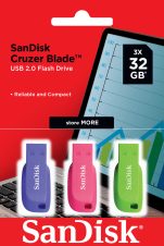 Sandisk Cruzer Blade 32GB Triple Pack